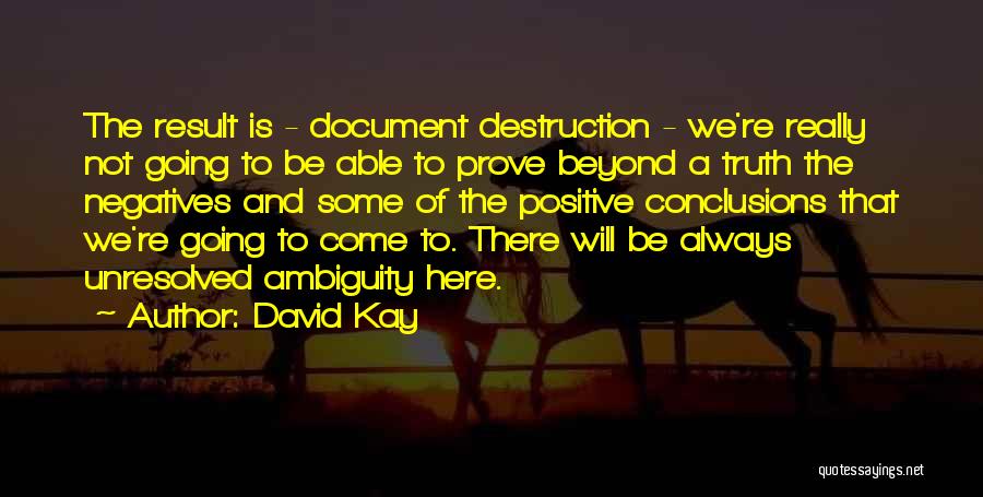 David Kay Quotes 1988368