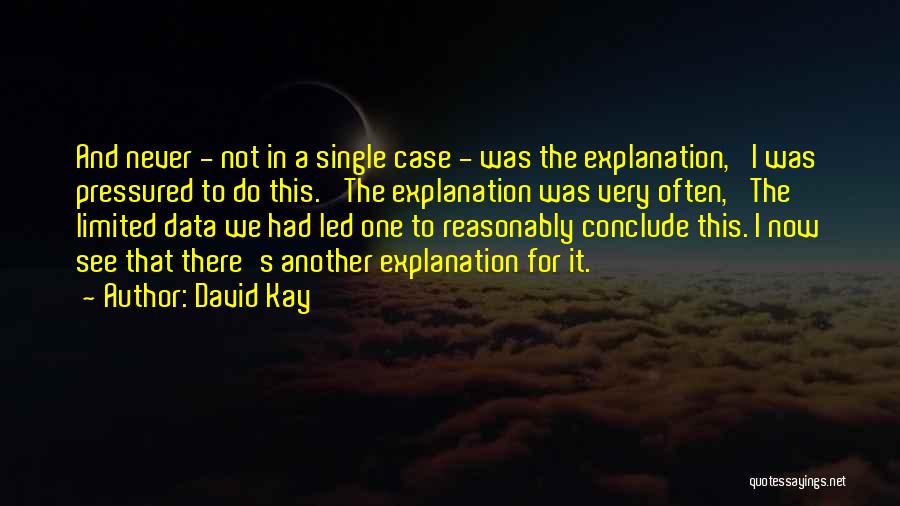 David Kay Quotes 661230