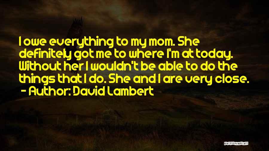 David Lambert Quotes 375677