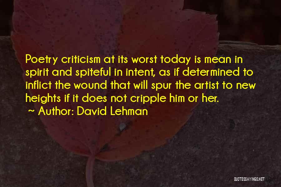 David Lehman Quotes 301277