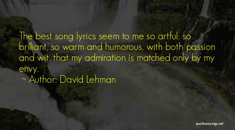 David Lehman Quotes 409637