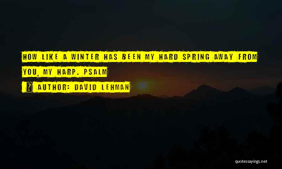 David Lehman Quotes 625569