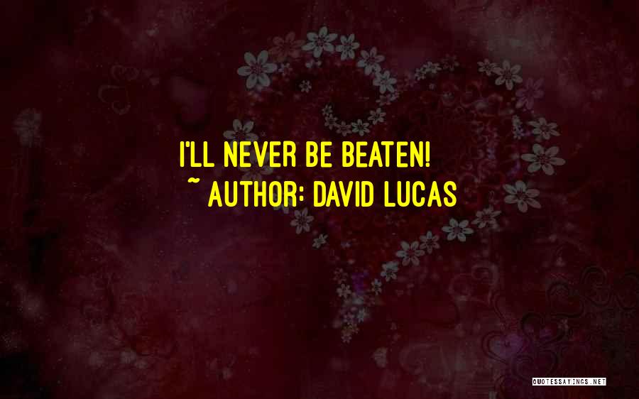 David Lucas Quotes 884864