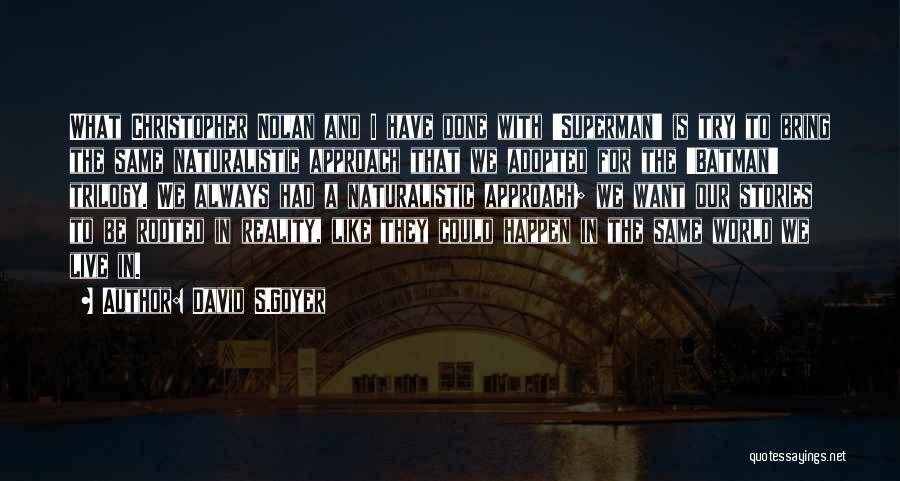 David Nolan Quotes By David S.Goyer