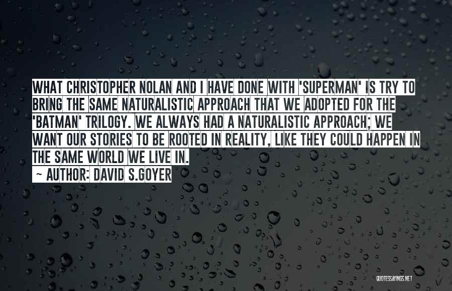David S.Goyer Quotes 1344990