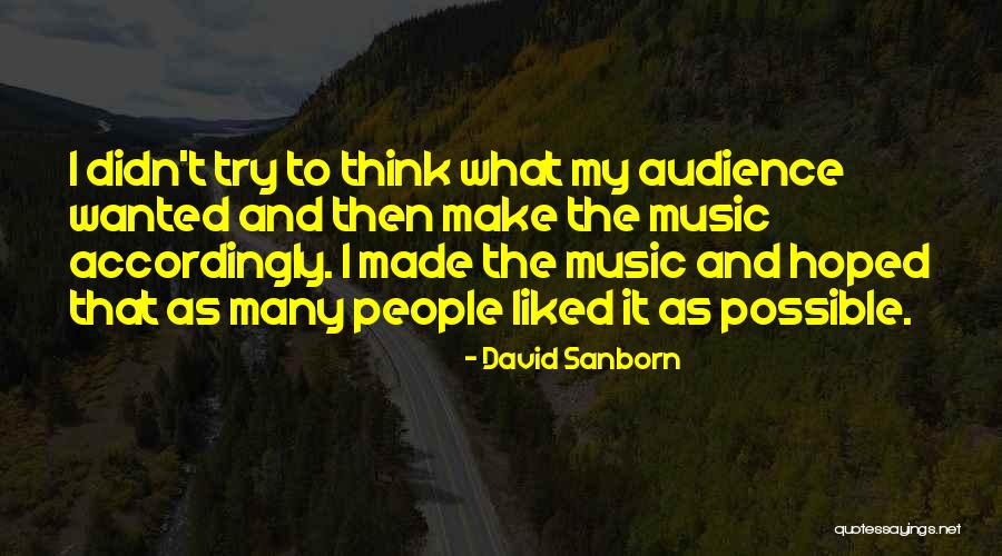 David Sanborn Quotes 1733953