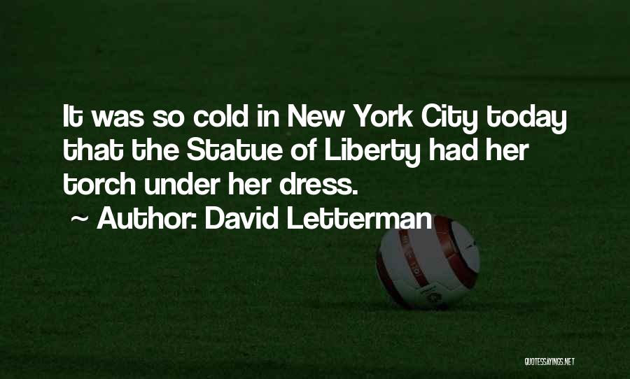 David Statue Quotes By David Letterman