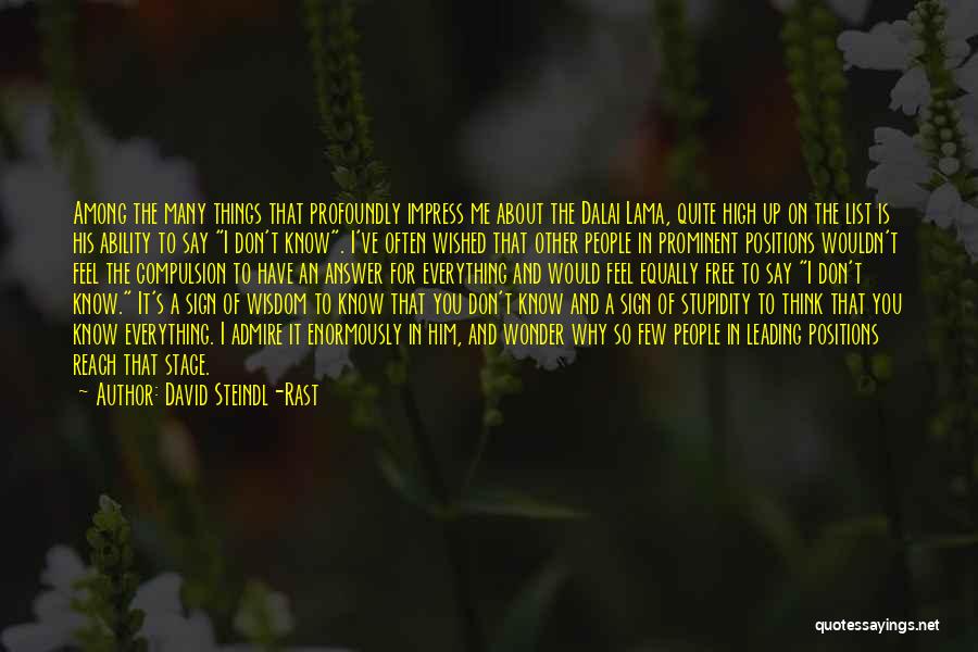 David Steindl-Rast Quotes 1056985