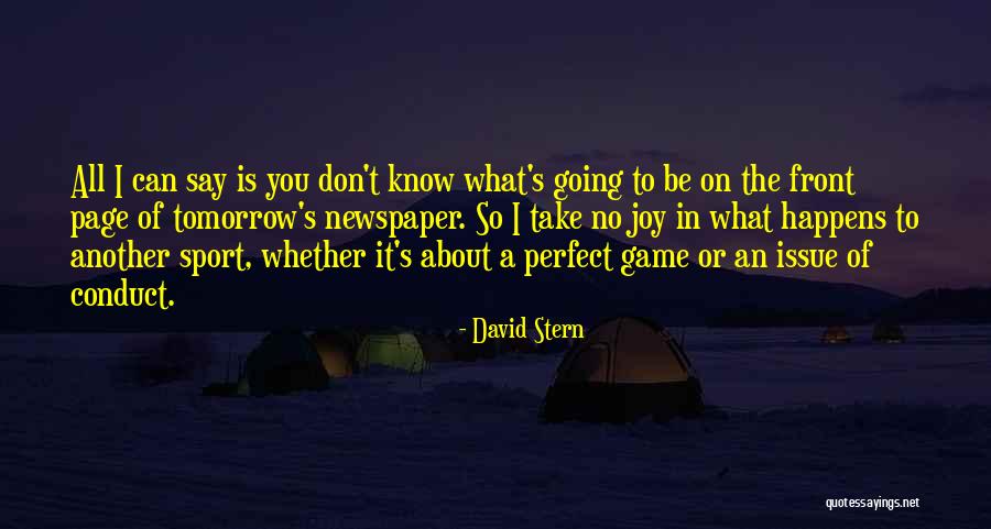 David Stern Quotes 890441