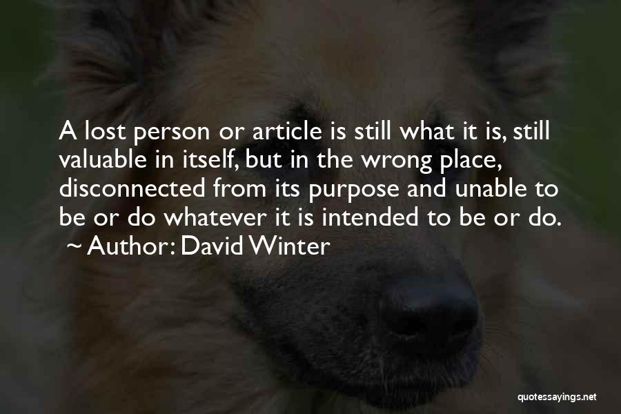 David Winter Quotes 1587262