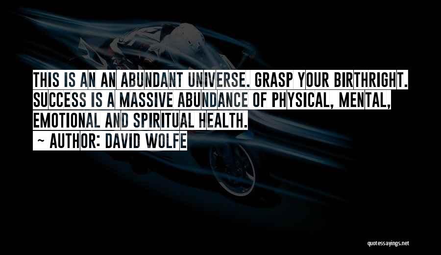 David Wolfe Quotes 133948