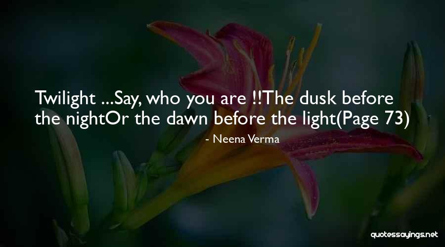 Dawn Till Dusk Quotes By Neena Verma