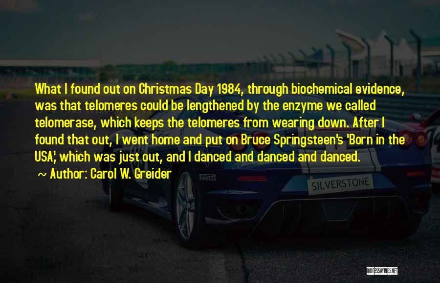 Day After Christmas Quotes By Carol W. Greider