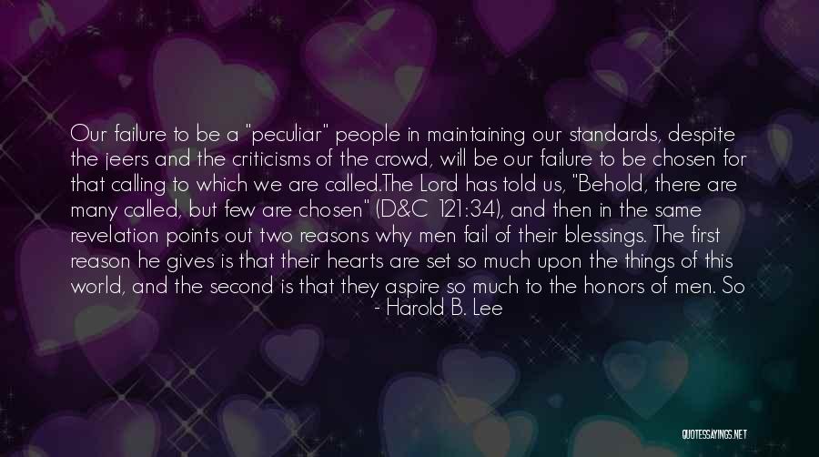 Day Blessings Quotes By Harold B. Lee Day Blessings Quotes By Harold B. Lee