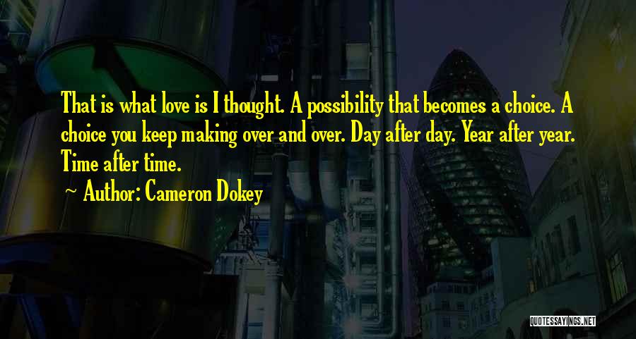 Day Is Over Quotes By Cameron Dokey