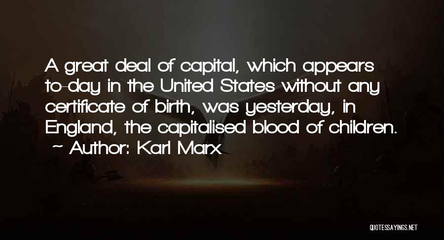 Day Of Birth Quotes By Karl Marx