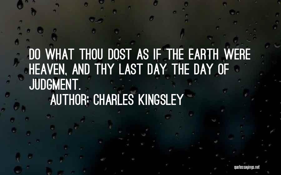 Day Of Judgment Quotes By Charles Kingsley