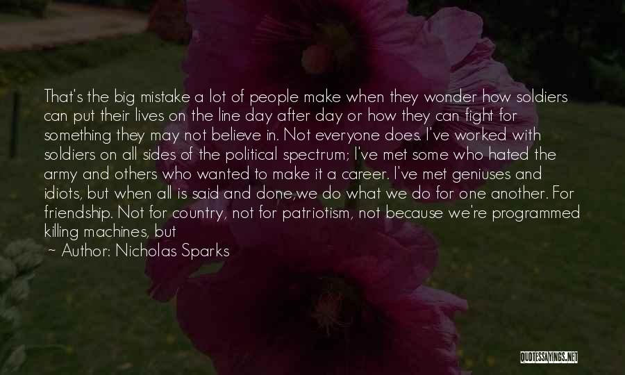 Day One Friend Quotes By Nicholas Sparks