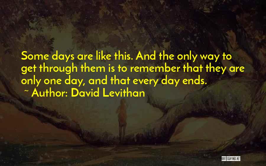 Day To Day Inspirational Quotes By David Levithan