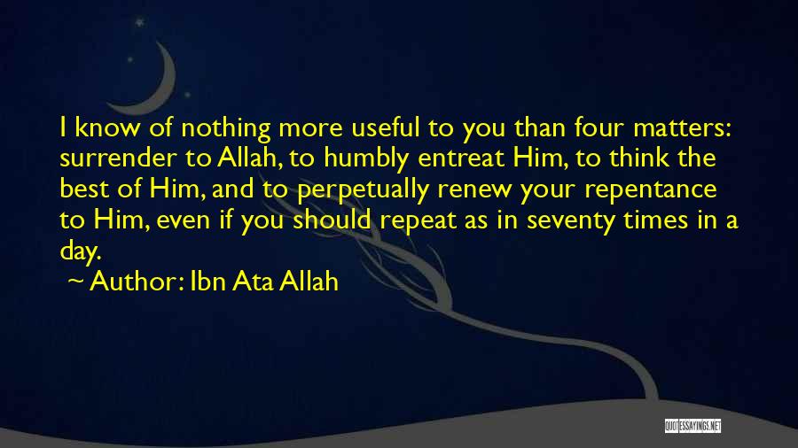 Day To Day Islamic Quotes By Ibn Ata Allah