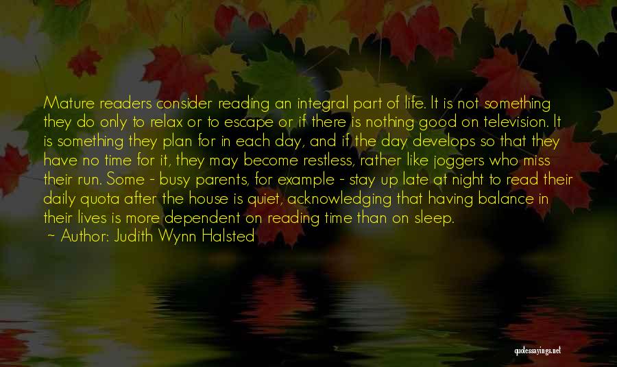 Day To Night Quotes By Judith Wynn Halsted