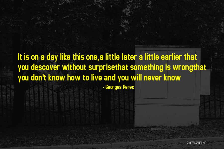 Day Without You Like Quotes By Georges Perec Day Without You Like Quotes By Georges Perec