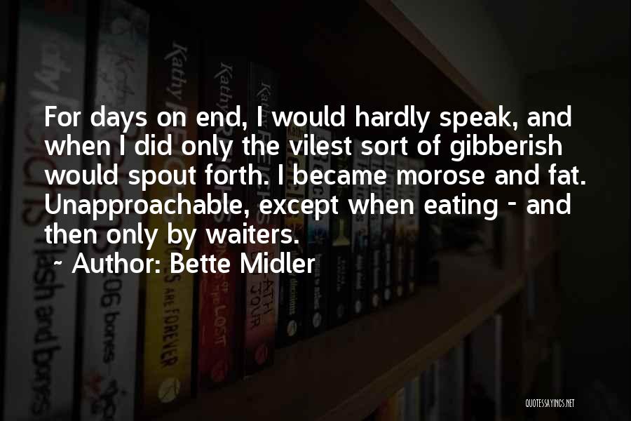 Days End Quotes By Bette Midler