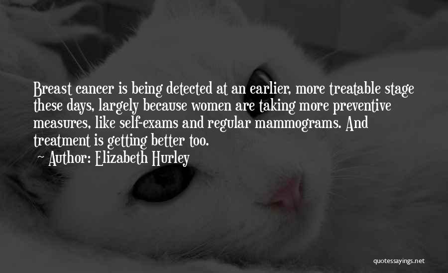 Days Getting Better Quotes By Elizabeth Hurley