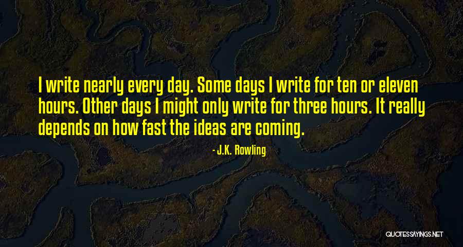 Days Go Fast Quotes By J.K. Rowling