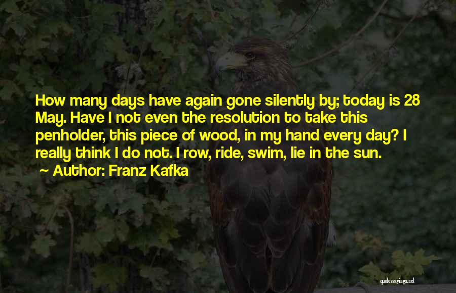 Days Gone By Quotes By Franz Kafka