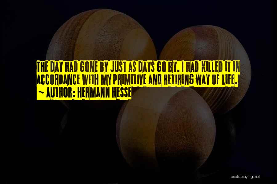 Days Gone By Quotes By Hermann Hesse