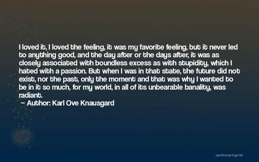 Days Of The Future Past Quotes By Karl Ove Knausgard