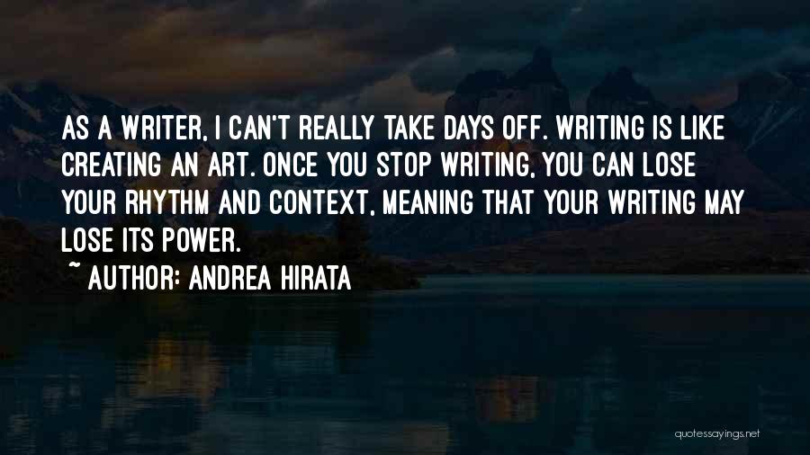 Days Off Quotes By Andrea Hirata