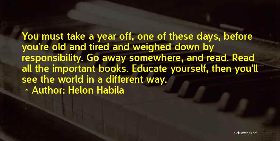 Days Off Quotes By Helon Habila