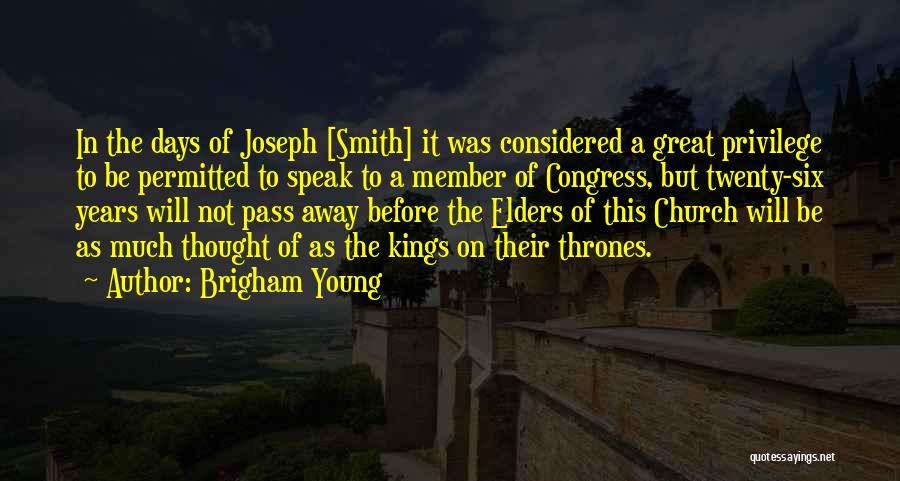 Days Passing Quotes By Brigham Young