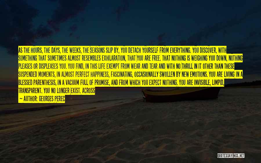 Days Passing Quotes By Georges Perec