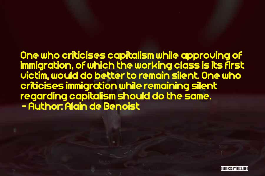 De Benoist Quotes By Alain De Benoist