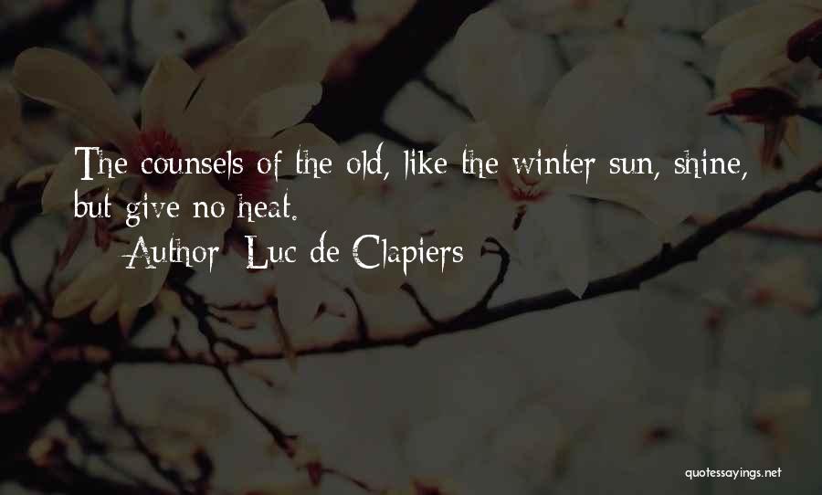 De-escalation Quotes By Luc De Clapiers