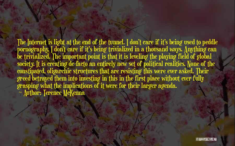 De Facto Quotes By Terence McKenna