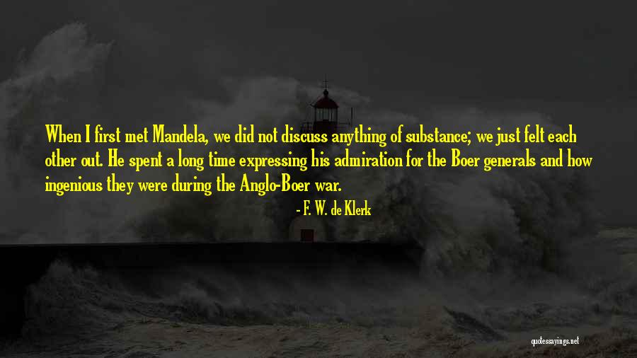 De Klerk V Quotes By F. W. De Klerk De Klerk V Quotes By F. W. De Klerk