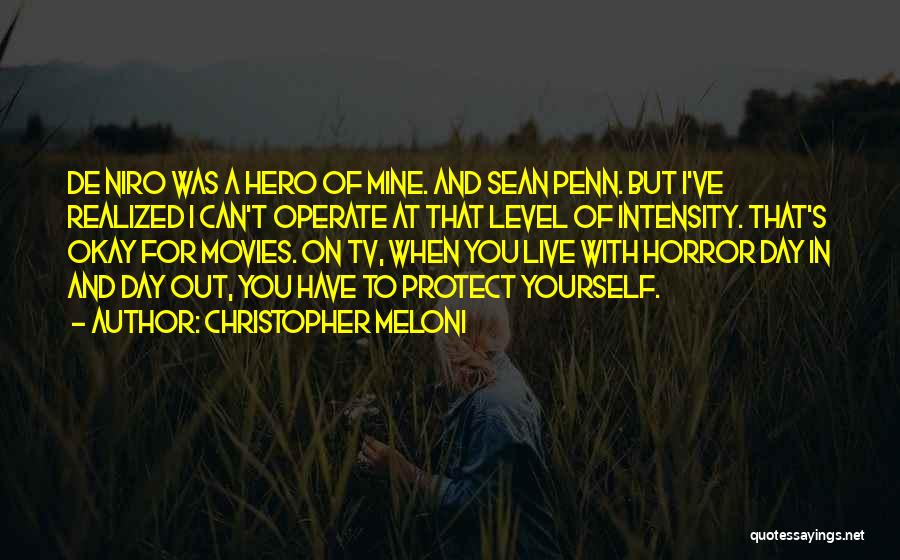De Niro Quotes By Christopher Meloni