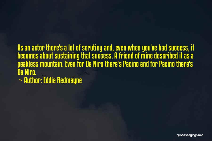 De Niro Quotes By Eddie Redmayne
