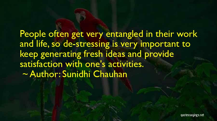 De Stressing Quotes By Sunidhi Chauhan