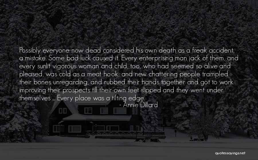 Dead And Alive Quotes By Annie Dillard