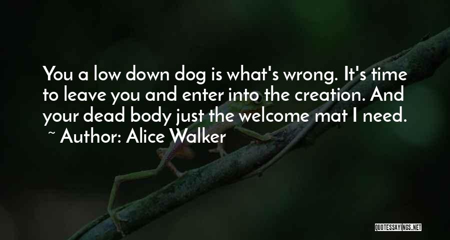 Dead Dog Quotes By Alice Walker