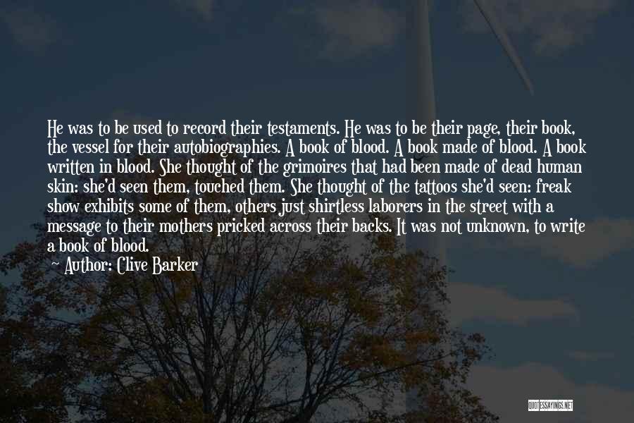 Dead Mothers Quotes By Clive Barker