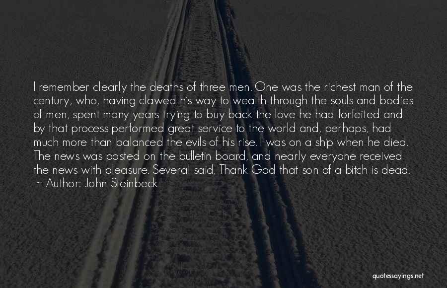 Dead Son Quotes By John Steinbeck