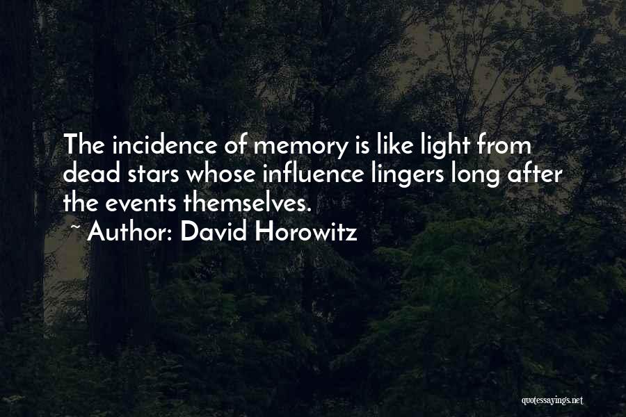 Dead Stars Quotes By David Horowitz