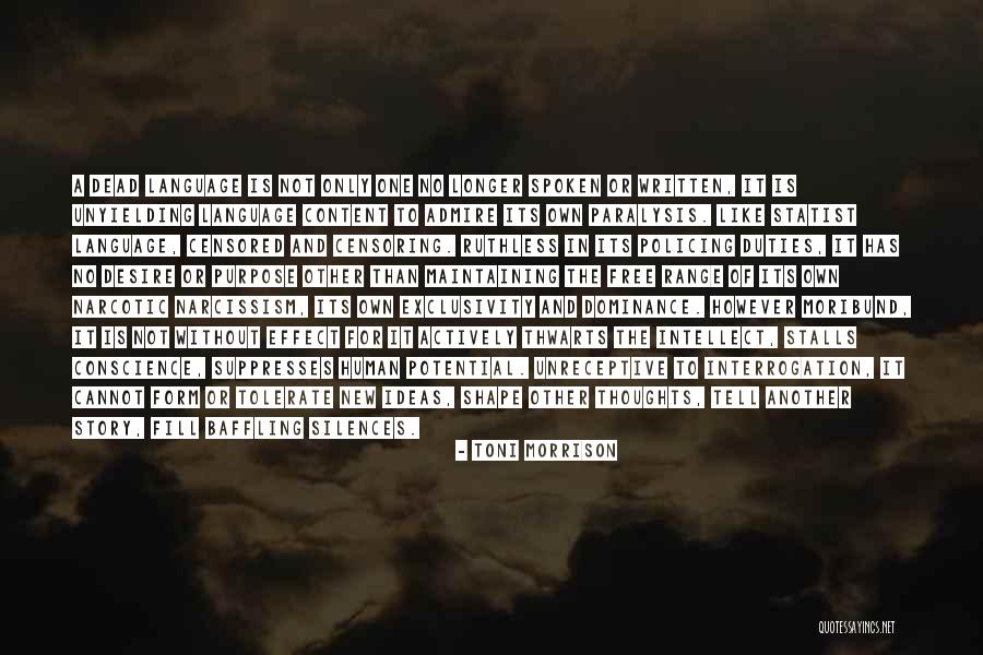 Dead The Silence Quotes By Toni Morrison Dead The Silence Quotes By Toni Morrison