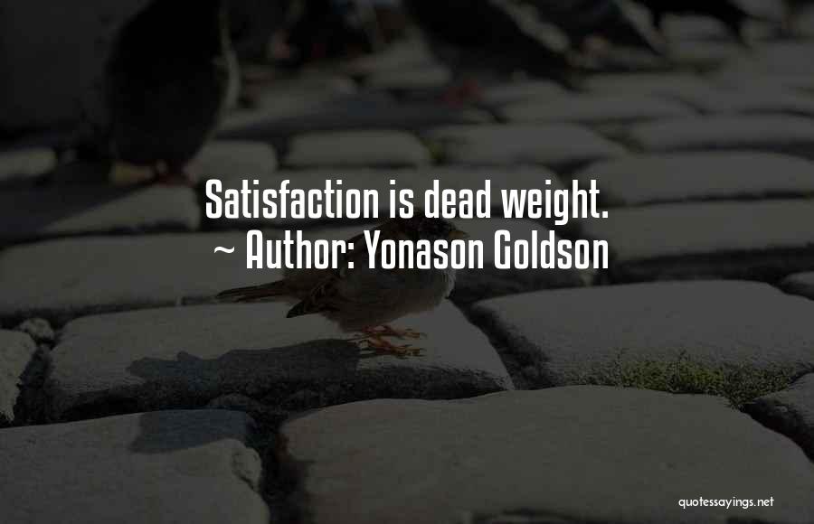 Dead Weight Quotes By Yonason Goldson